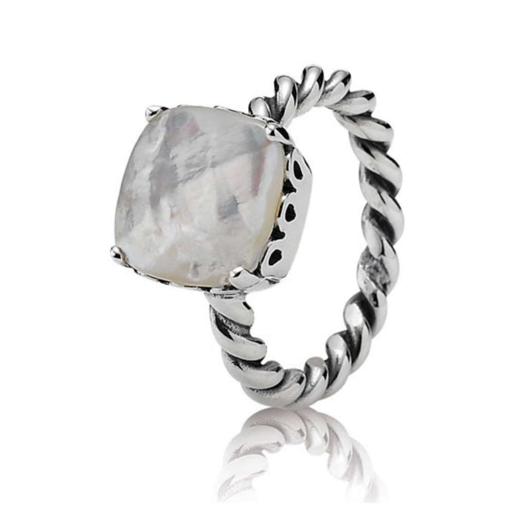 Pandora Mother of Peal Sincerity ring